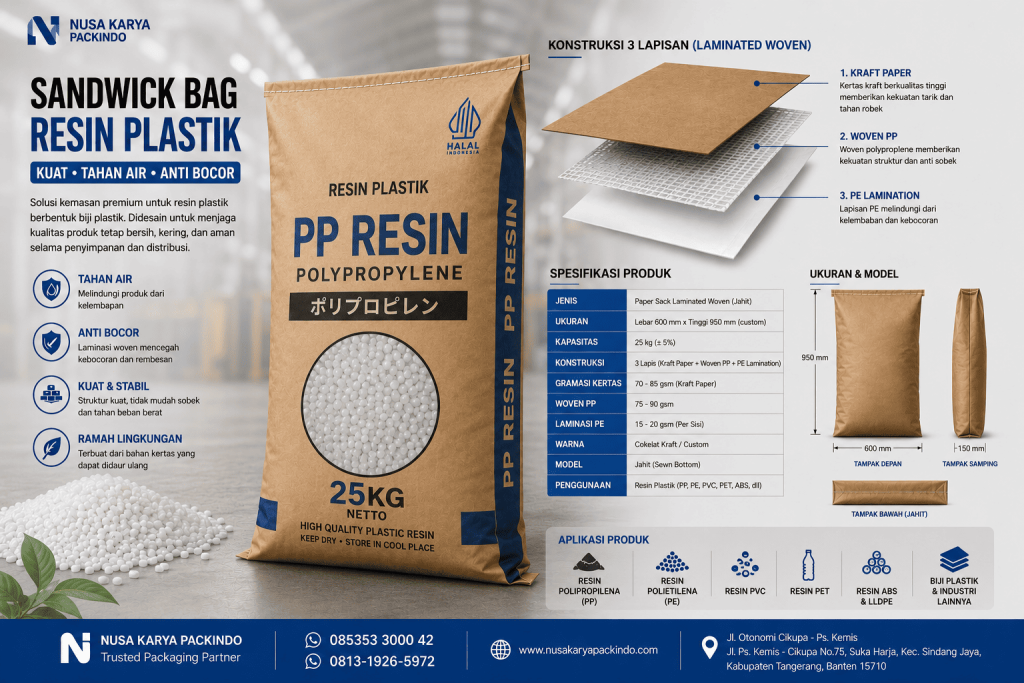 SACK WOVEN LAMINATED PP RESIN