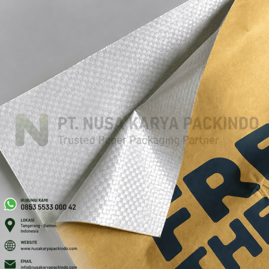 Pabrik Karung Kertas Laminated Woven Custom untuk Kemasan